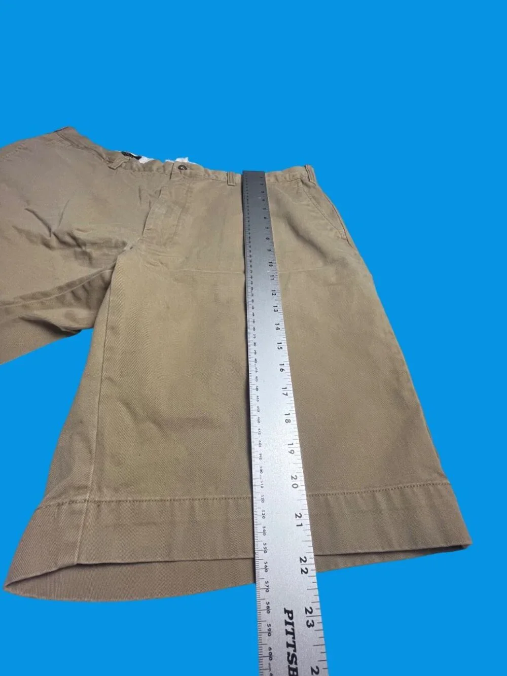 Polo Ralph Lauren Mens Classic Fit Khaki Chino Shorts 40T 100% Cotton Tall Long